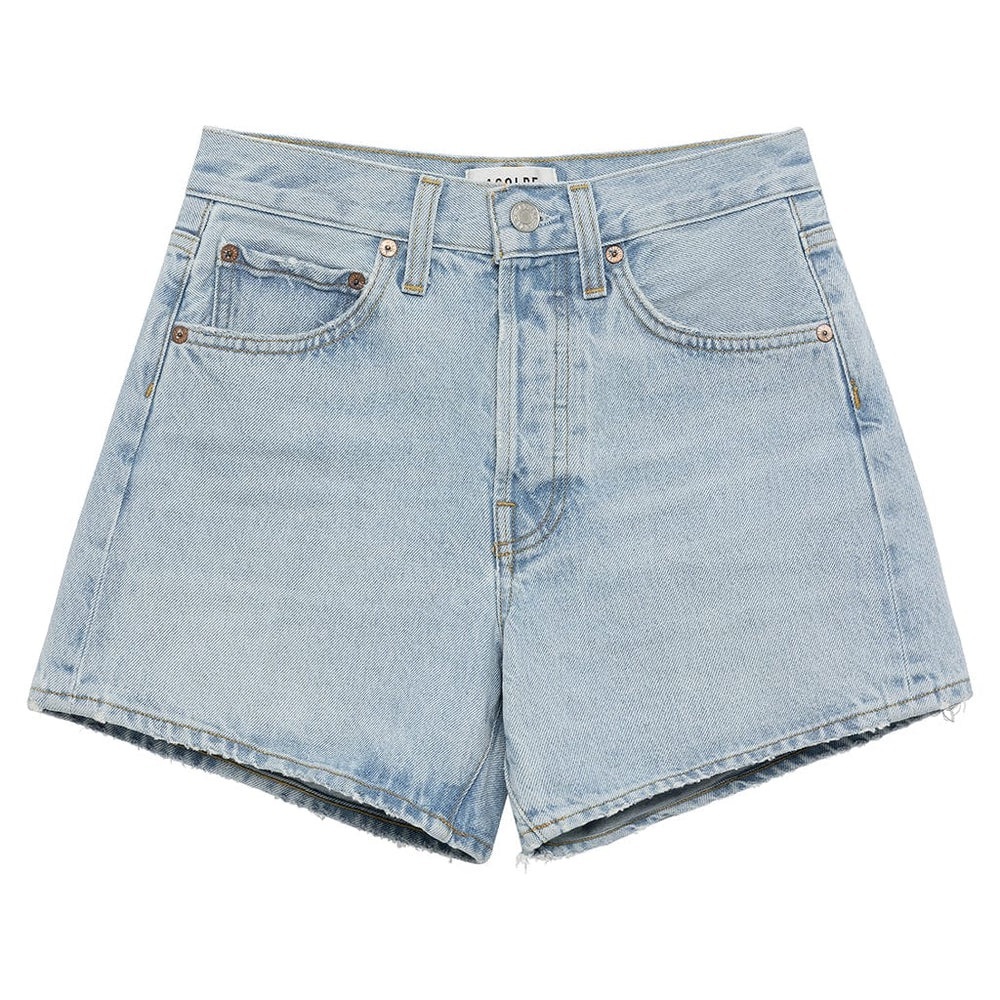 AGOLDE Parker Long Short - Light Blue Denim Shorts